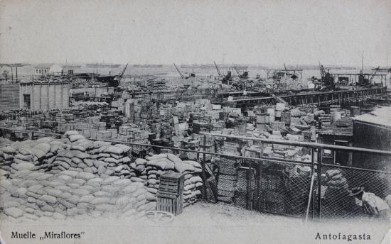 Muelle Miraflores. Antofagasta, c. 1900.