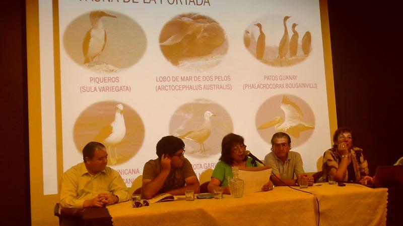 Expositores del conversatorio Panelistas conversatorio "postales Urbanas de Antofagasta"