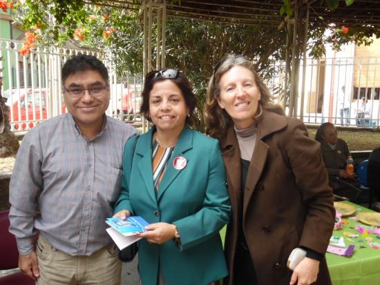 Ministra de Minería Sra. Aurora Williams, junto a Héctor Ardiles y Margarita Fricke, miembros del Directorio del CIIAR