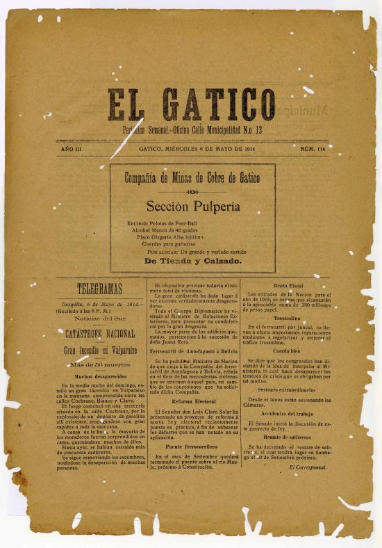 El Gatico, nº 114 (6 de mayo de 1914)