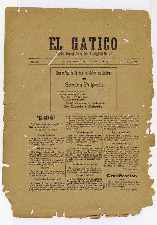 El Gatico, nº 115 (13 de mayo de 1914)