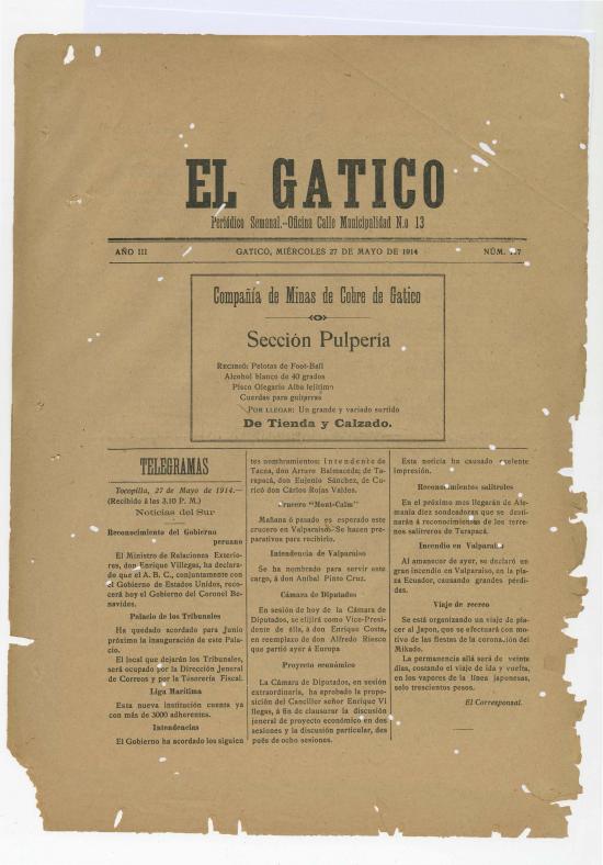 El Gatico, nº 117 (27 de mayo de 1914)