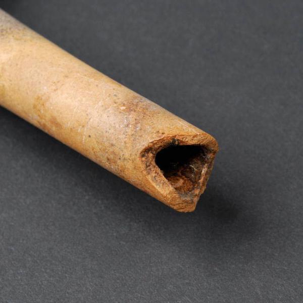 Pipa de piedra pulida (detalle)