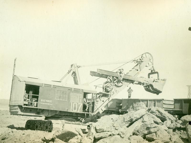 Pala para caliche. Oficina María Elena